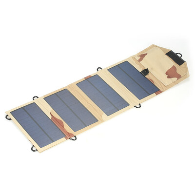 

7W 5V USB Port Foldable Solar Panel Charger Outdoor Portable Battery Charger for IPhone Mobile Phone