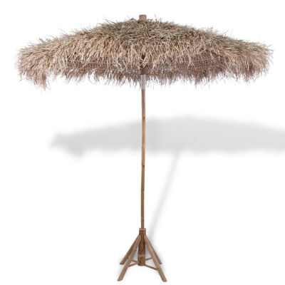 

Bamboo Parasol 1063" with Banana Leaf Roof