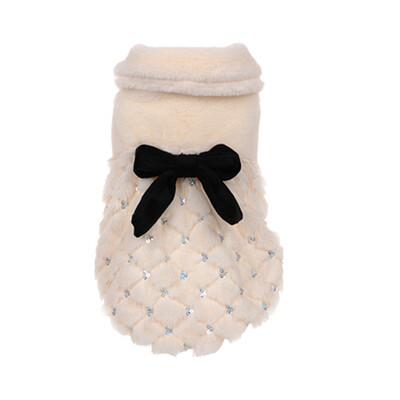 

Pet Clothes Elegant Luxury Fur Winter Overcoat For Samll Dog&Cat Princess Pink Clothes