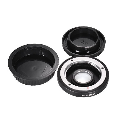 

MD-EOS Lens Mount Adapter Ring with Corrective Lens for Minolta MD Lens to Fit for Canon EOS EF Camera Focus Infinity