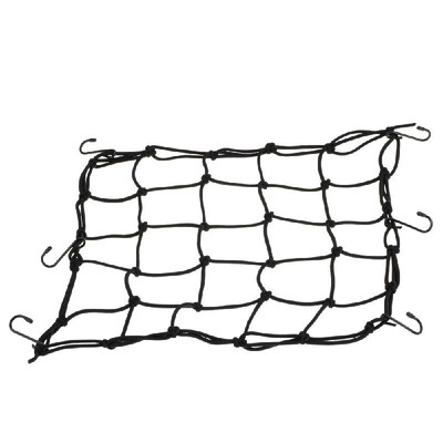 

Motorcycle 6 Hooks Hold Down Fuel Tank Net Helmet Luggage Bungee Cargo Mesh for Motorbike Scooter ATV