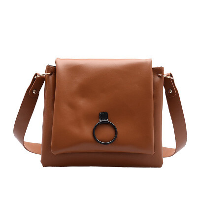 

Women Fashion Casual Messenger Bag Concise Wild Single Soulder Bag Vintage Leather Crossbody Bag Bolsa Feminina