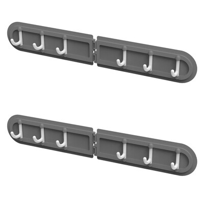 

Toponeto Corner Hanger Creative Corner Hook Folding 6 Row Hooks Kitchen Bathroom