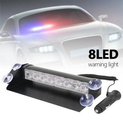 

LED 12V Red Blue Car Truck Warning Emergency Strobe Light Flashing Dash Lamp