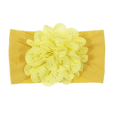 

15 colors Newborn Floral HeadBand Baby Lace Flower Headwrap Infant Elastic Headband Toddler Hair Turban Headwear