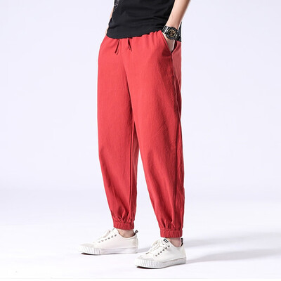 

Tailored Mens Summer New Style Harrens Baggy Wide-Legged Pants Fashion Comfortable Pant