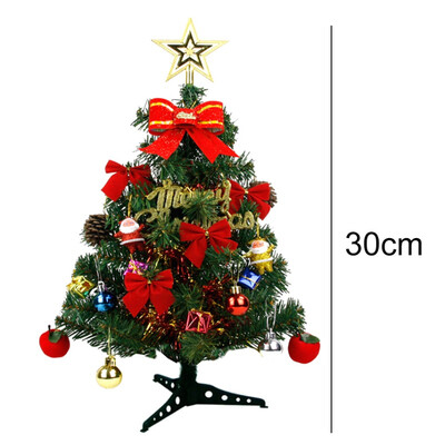 

304560cm Small DIY Christmas Tree Fake Pine Tree Artificial Christmas Tree Ornaments Glittering Christmas Trees Set