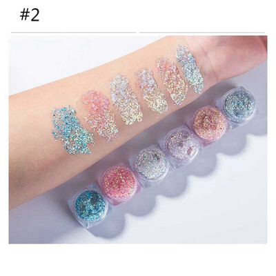 

Star Diamond Gel Sequins Eyeshadow Set Long Lasting Shiny Waterproof Luminous Glitter Eye Shadow