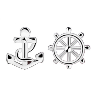 

Style Earrings Jewelry Anchors&Rudder Woman Accessories Ear Stud