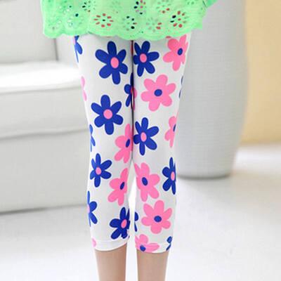 

Autumn Summer Fashion Children Floral Pants Girls Skinny Trousers Pencil Pants Bottoms New Childrens Leggings