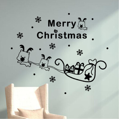 

Toponeto Christmas Tree Window Vinyl Wall Stickers Home Decorations Gifts