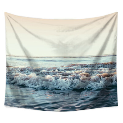 

Seascape Ocean Waves Tapestry Polyester Fabric Hippie Bohemian Print Home Decor Wall Hanging Tapestry Beach Throw Blanket