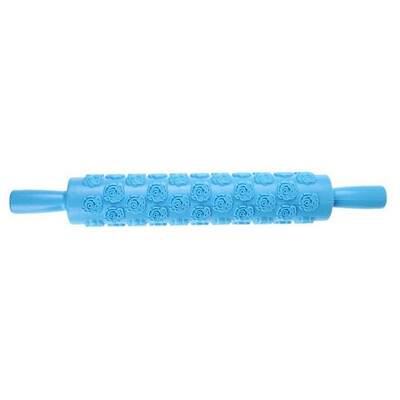 

Gobestart Portable Embossed Rolling Pin Heart Pattern Fondant Pastry Cake Decorating Tool
