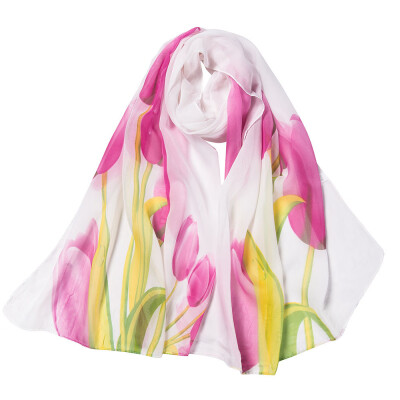 

Gobestart Fashion Women Flower Printing Long Soft Wrap Scarf Shawl Scarves