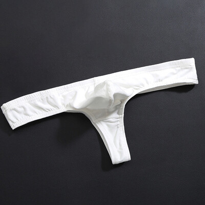 

Mens Low Rise Bulge Pouch Thongs Underwear Stretch Breathable Lingerie Briefs