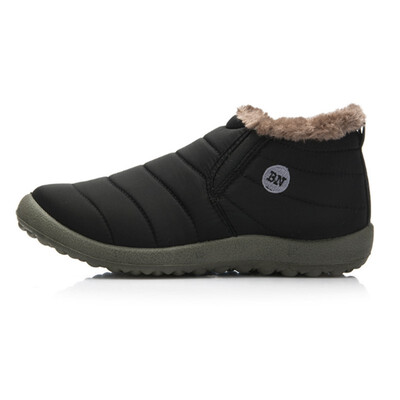 

Waterproof Women Winter Shoes Couple Unisex Snow Boots Warm Fur Inside Antiskid Bottom Keep Warm Mother Casual Boots