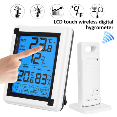 

LCD large screen touch wireless digital thermometer&hygrometer