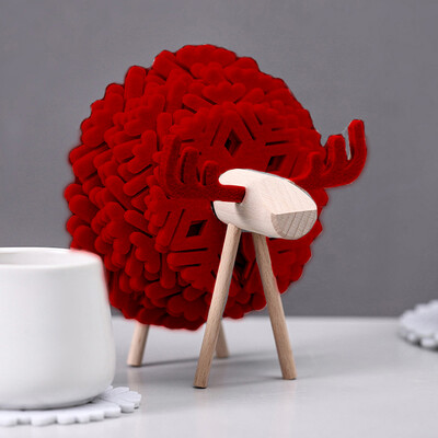 

Sheep Non-slip Insulation Tea Ceremony Coaster Japanese Nordic Simple Creative Home Office Jewelry Ornaments Home Decoration