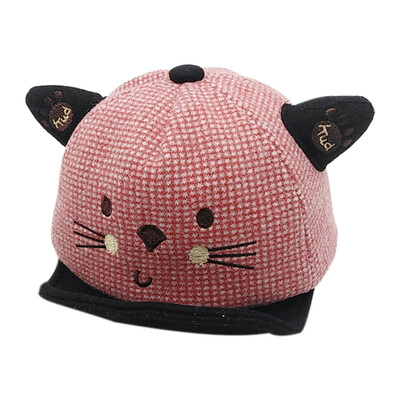 

New Kids Autumn Hat Baby Girl Boy Cute Soft Baseball Cap Breathable Cartoon Visors Hats