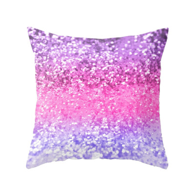 

Multicolor Sequin Throw Pillow Case Cushion Cover Glitter Home Decor Cotton Linen Pillowcase Square 18" x 18