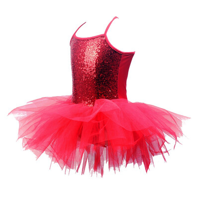 

3-8T Baby Girl Dress Ballerina Party Costume Kids Sequined Dress Girls Dancewear Concise Gymnastic Ballet Leotard Tutu Dresses