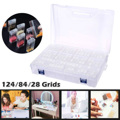 

Willstar 1248428 Grids Diamond Embroidery Diamond Painting Tool Transparent Plastic Storage Box Jewelry Drill Gift Box