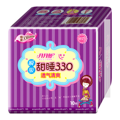 

Moon Yue Shu (yueyueshu) Instant absorption of the night with a sanitary napkin 330mm10 film Instantaneous absorption cotton soft series