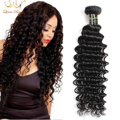 

Malaysian 8A Deep Wave Virgin Hair 3pcs lot 100% Unprocessed Human Hair Orignal Human Hair 8-28inch Natural Black Color