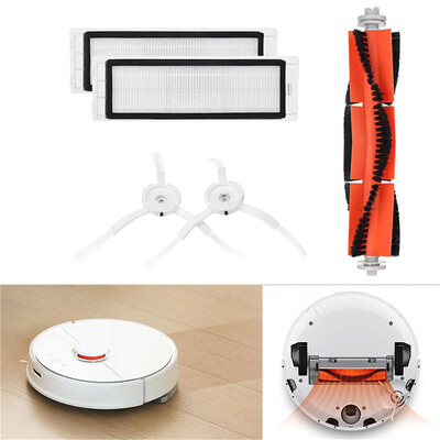 

Vacuum Cleaner Parts 4PCS Main Brush Filters Side Brushes for Xiaomi Mijia Xiaowa Roborock Vacuum Cleaner