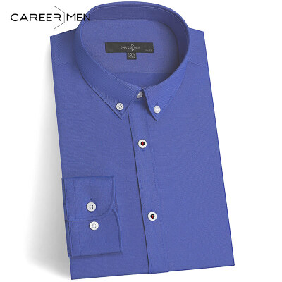 

CareerMen Mens Slim Fit Non Iron Button Down Simple Twill Long Sleeve Dress Shirt