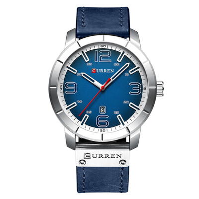 

CURREN 8327 Watch Men Brand Quartz Leather Daily Waterproof Round Dial Wrist Fashion Business Watch Relogio Masculino