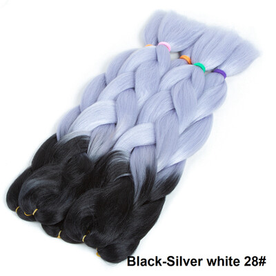 

1-pack 24 "Afro Jumbo Braids Наращивание волос Высокая температура Kanekalon Синтетическое волокно Вязание крючком для волос Подар