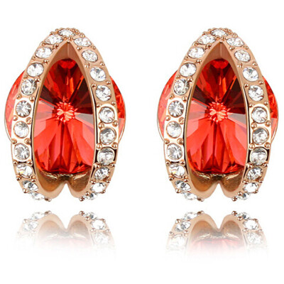 

Austrian Crystal Stud Earrings For Women High Quality Fashion Jewelry Friendship Party Gift 5736