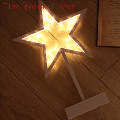 

1шт Cute Star / Xmas дерево / Love Heart LED Night Light Wall Lamp Baby Kids Спальня Главная Декор столовый ночной свет
