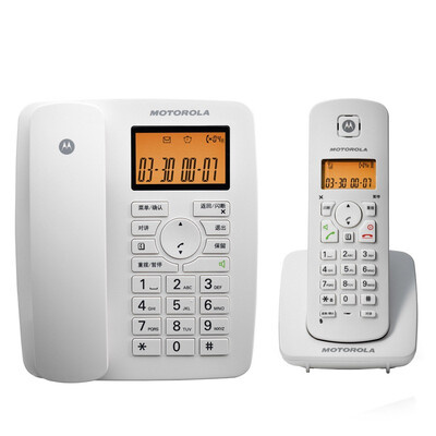 

Motorola Motorola C4200C digital cordless telephone landline child machine hands-free caller display low-radiation home office a drag a fixed wireless landline white