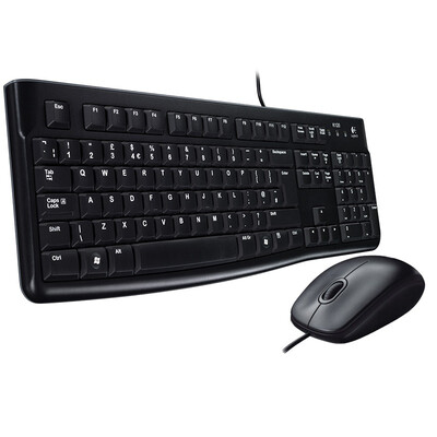 

Logitech (Logitech) K120 проводная клавиатура + M100r оптическая мышь (черный) Клавиатуры
