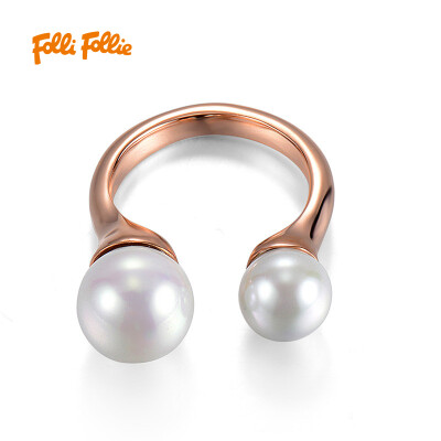 

Folli Follie Folli Folli women's PEARL MUSE series rose gold ring 3R15T056RW 54