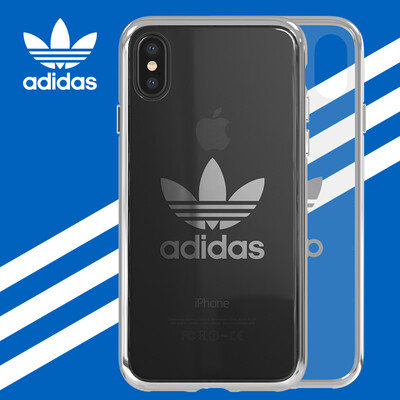 

Adidas (Адидас) новый iPhone X сотовый телефон оболочки клевер оригинальный бренд Tide прозрачный силиконовый нескользящей мягкой оболочки падение 10 все включено ультра-тонкий защитный рукав сопротивления от Apple белый