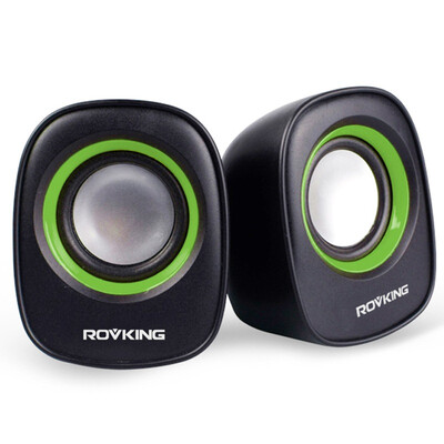 

(ROVKING) RV-202 2.0-канальные мини-USB-динамики компьютера проводной ноутбук аудио черный