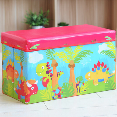 

Space Premium Extra Large Child Storage Stool 60L Dinosaur