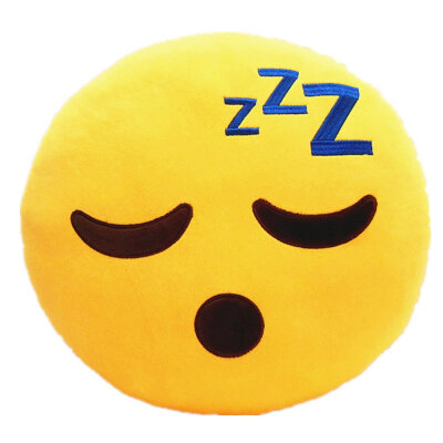 

Emoji Smiley Emoticon Yellow Round Cushion Pillow Stuffed Plush Soft Toy Sleepling