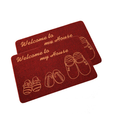 

Suarte 2 loaded printing floor mats home non-slip door mat 4060cm parent-child shoes red