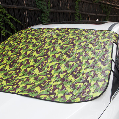 

Belle car winter snow block visor snow stalls with external front windshield thickened frost protection cover camouflage color 190 * 150 * 125cm