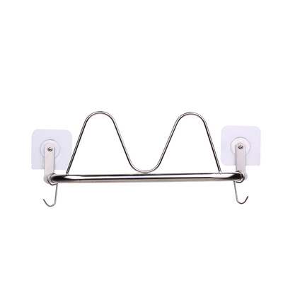 

0717-2 Shoe Rack Wall Mounted 201 Stainless Steel Shoe Organizer Hanging Shoe Storage Shelf Shoe Holder