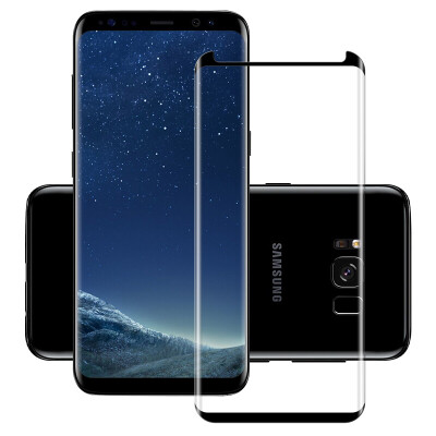 

ESCASE Samsung GALAXY S8plus surface full coverage steel film Samsung toughened film full coverage HD explosion-proof fingerprint phone foil black