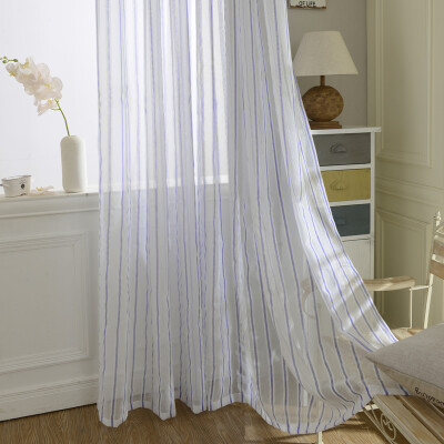 

Современные полосатые тюлевые занавески для гостиной Окно Скрининг Voile Sheer Curtains для гостиной Спальня Детские шторы