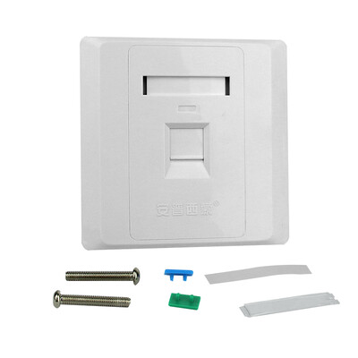 

Amp Simon S2101 panel panel one network cable telephone line socket telephone network TV computer information switch socket module panel type 86