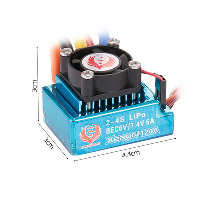 

120A Sensored Brushless ESC Electric Speed Controller with BEC XT60 Connector for RC Car Boat