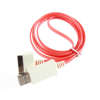 

Новые видимые светодиодные вспышки света синхронизации USB зарядное устройство кабель для iPhone 4 4S ставку Прикоснитесь 4