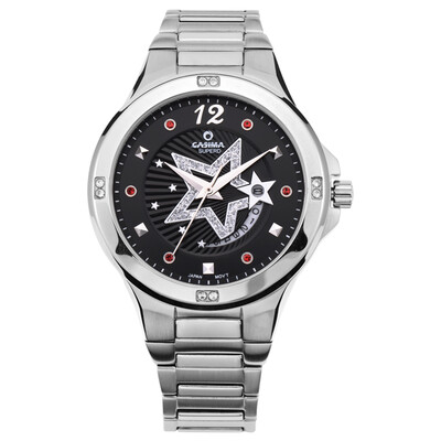 

CASIMA luxury brand watches women 2018 fashion casual crystal womens quartz wrist watch stainless steel waterproof 50m 2804